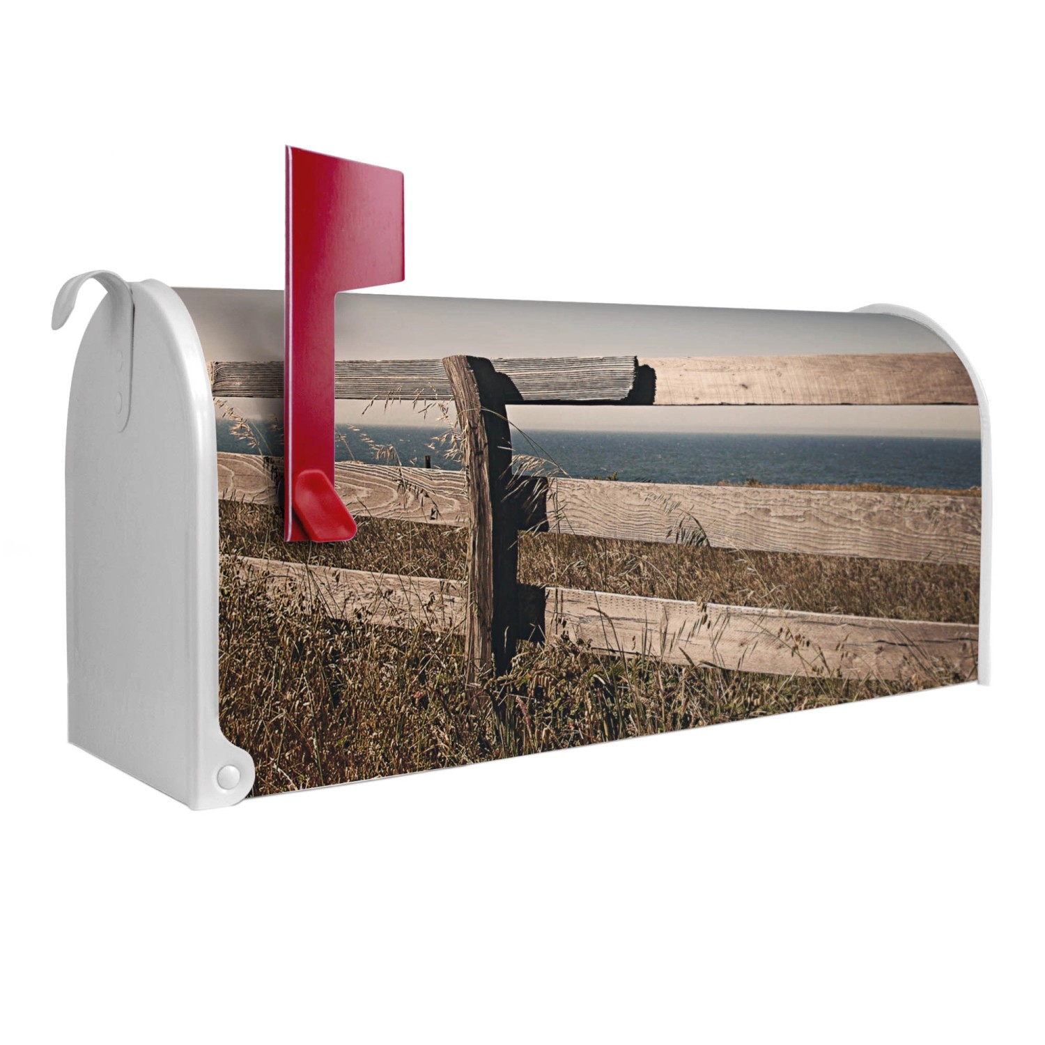 Banjado Amerikanischer Briefkasten Weiß 48x22x16cm US Mailbox Letterbox Pos günstig online kaufen