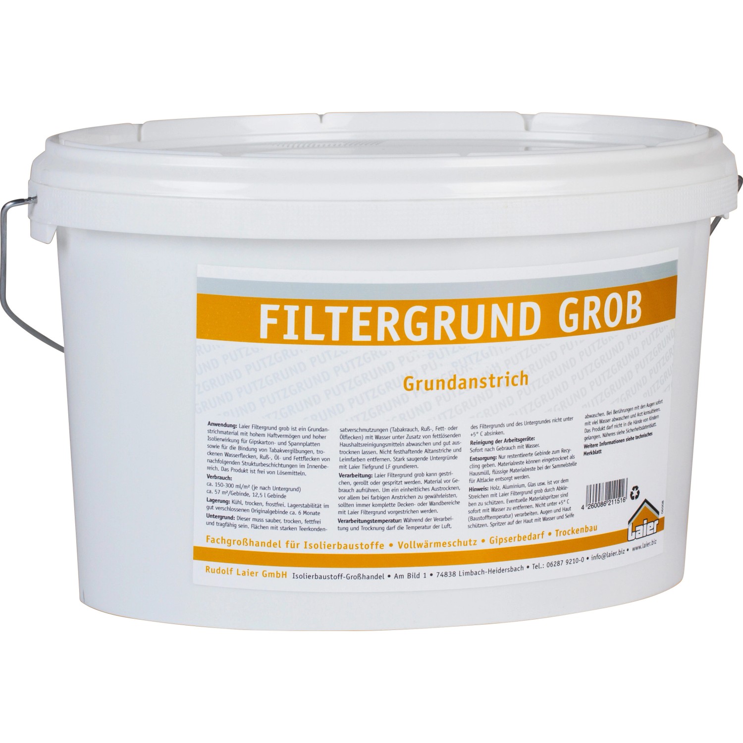 Laier Filtergrund Grob Weiß 7 kg