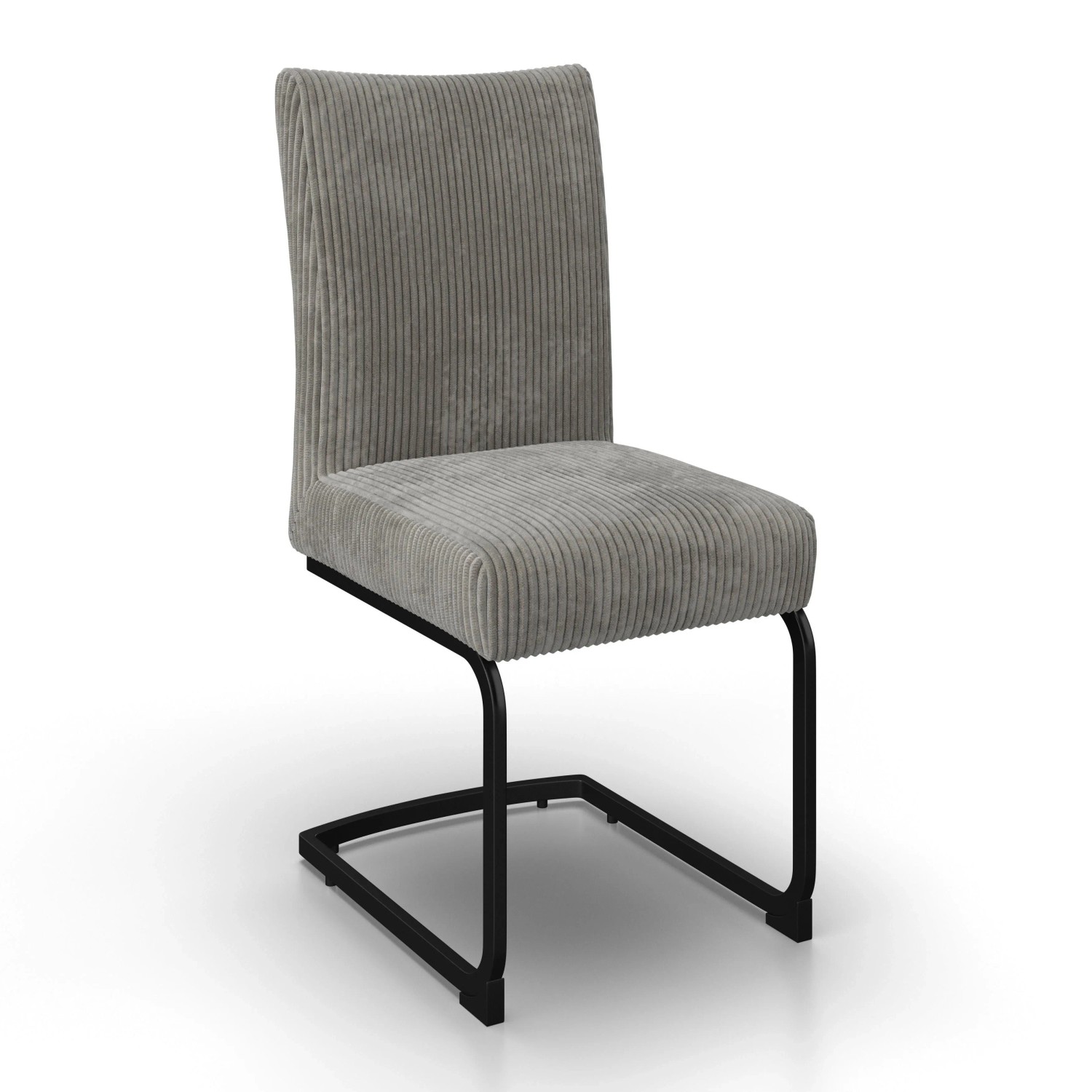 Bessagi Home Schwingstuhl Nelia Grau Cord Gepolstert