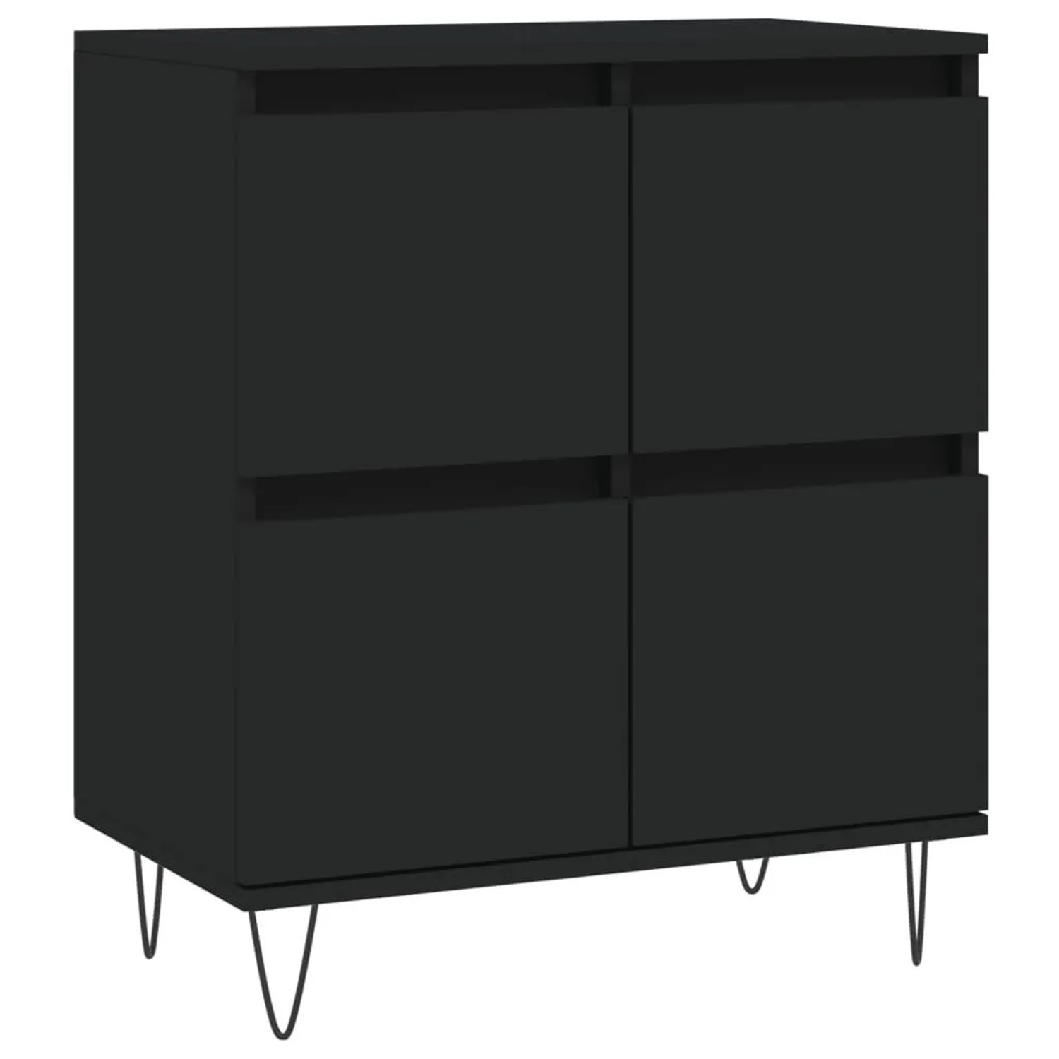 vidaXL Sideboard Schwarz 60x35x70 cm Holzwerkstoff 831213