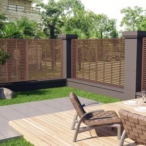 vidaXL Lamellenzaun WPC 180x180 cm Braun 318106