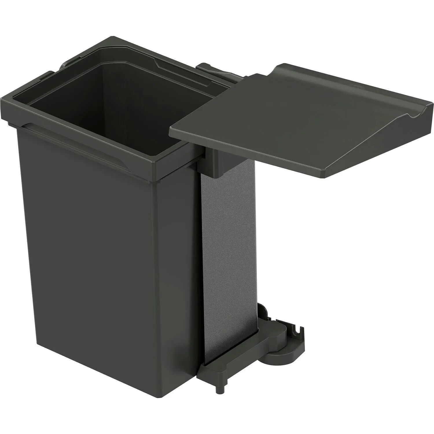 Vauth-Sagel Einbaumülleimer Envi Single Korpusbreite 450 mm 10, Lava