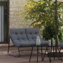 vidaXL Gartenmöbel Schwarz 110 x 81 x 71 cm Pulverbeschichteter Stahl 42008030_3