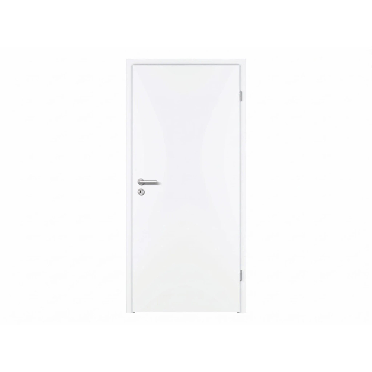 PRÜM Wohnungseingangstür CPL RAL 9016 Premium Weißlack Schallschutzklasse 2 Klimaklasse 3 1985 x 860 mm 39 mm Stark Klimaklasse 3 DIN Links