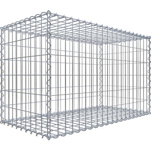Gabiona Gabionenkorb, 60x100x50 cm, Maschenweite 5x10 cm, Drahtkorb für Einfassungen und Mauersysteme.