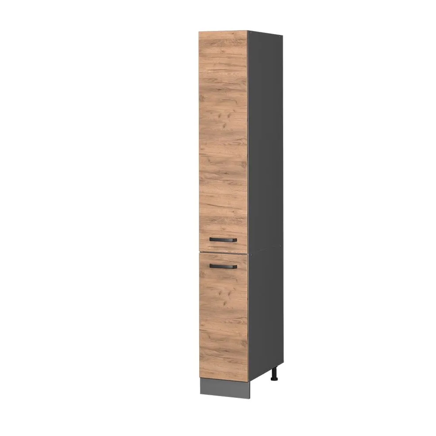 Vicco Apothekerschrank R-Line Medizinschrank für die Küche Goldkraft Eiche Anthrazit 30 cm