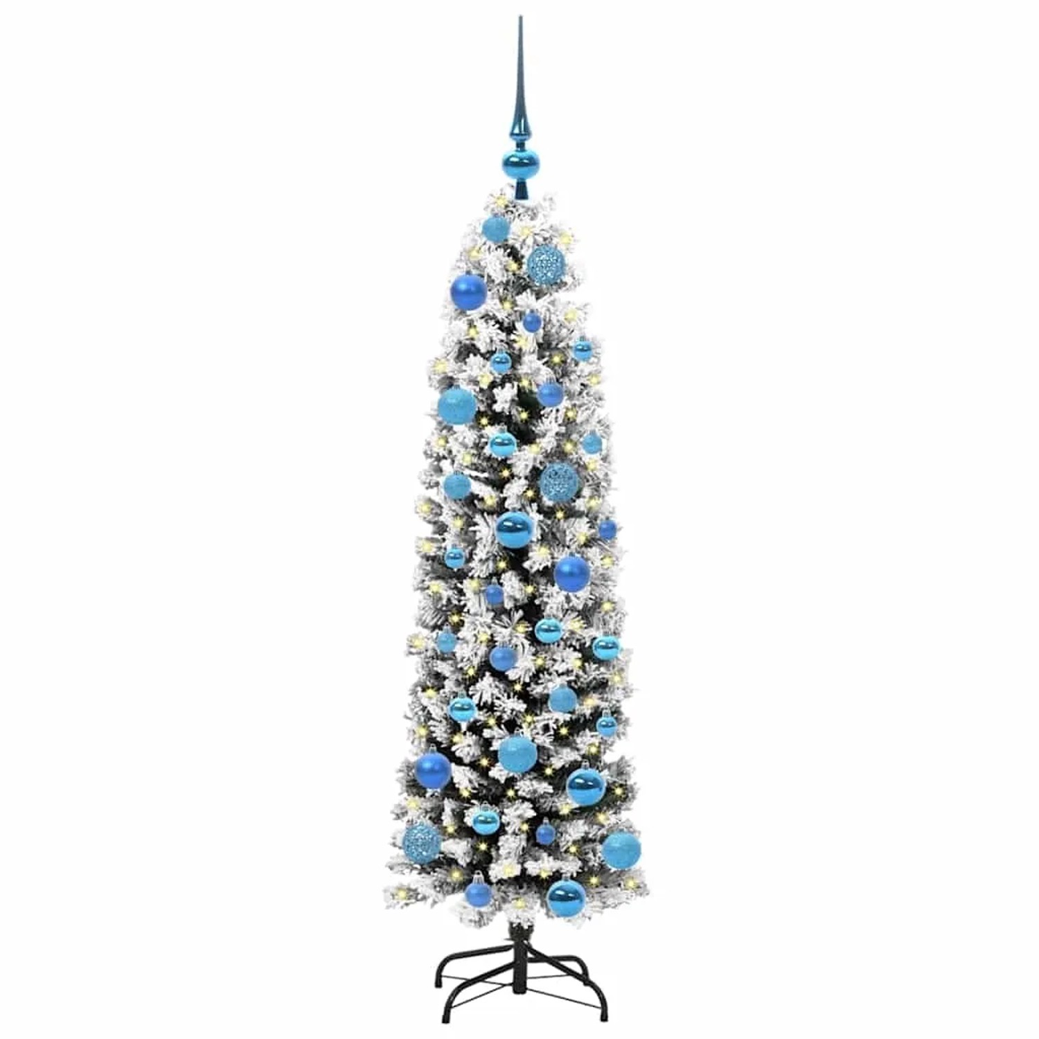 vidaXL Künstlicher Weihnachtsbaum mit 150 LEDs mit Ständer Grün 150 cm 3395012