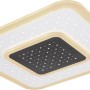 LED-Deckenleuchte Gisell, weiß matt, mit Sternenmuster, dimmbar und mit Fernbedienung.