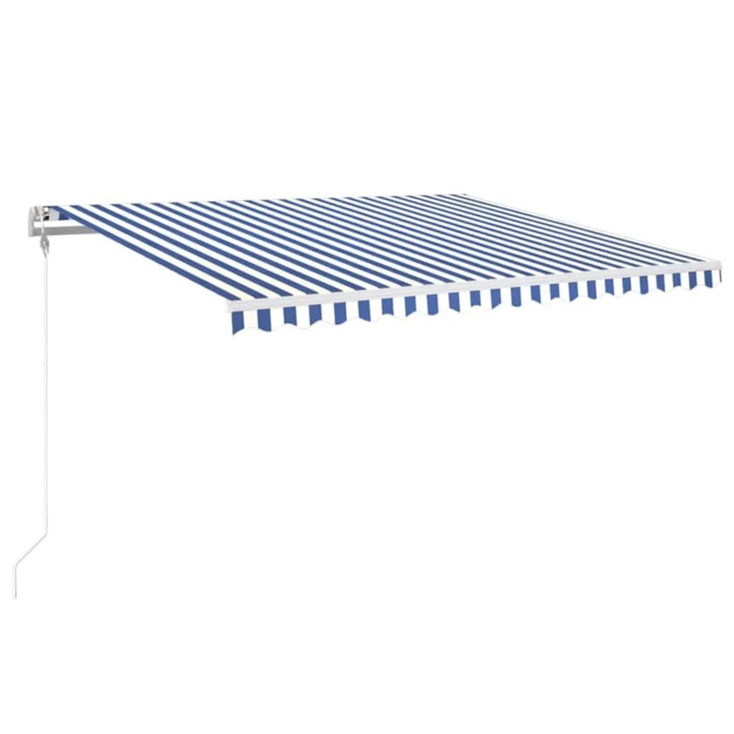 vidaXL Automatische Markise mit LED & Windsensor 400x350 Blau und Weiß 3068991