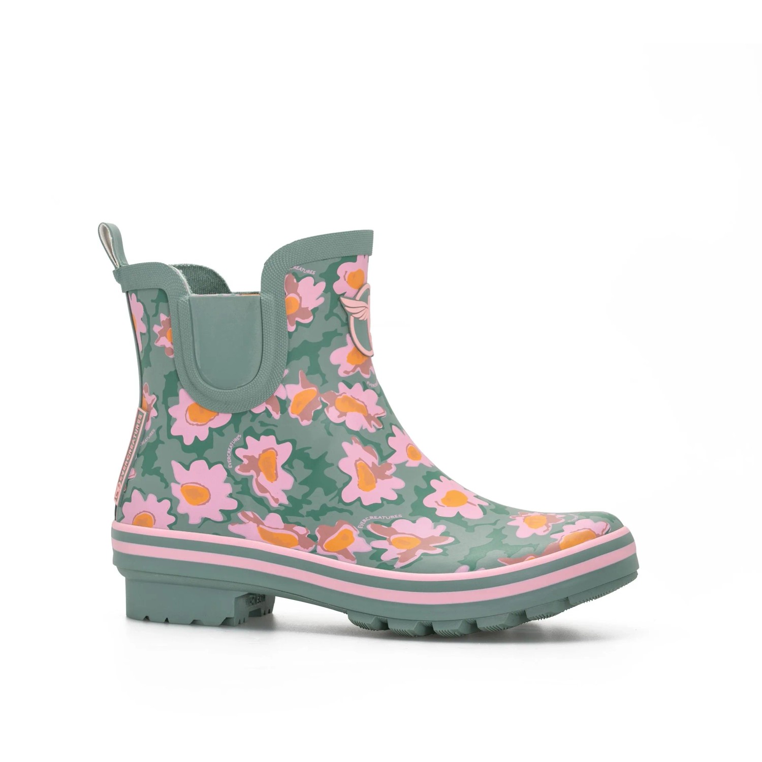 Rouchette Stiefelette Daisies Größe 40 Grün