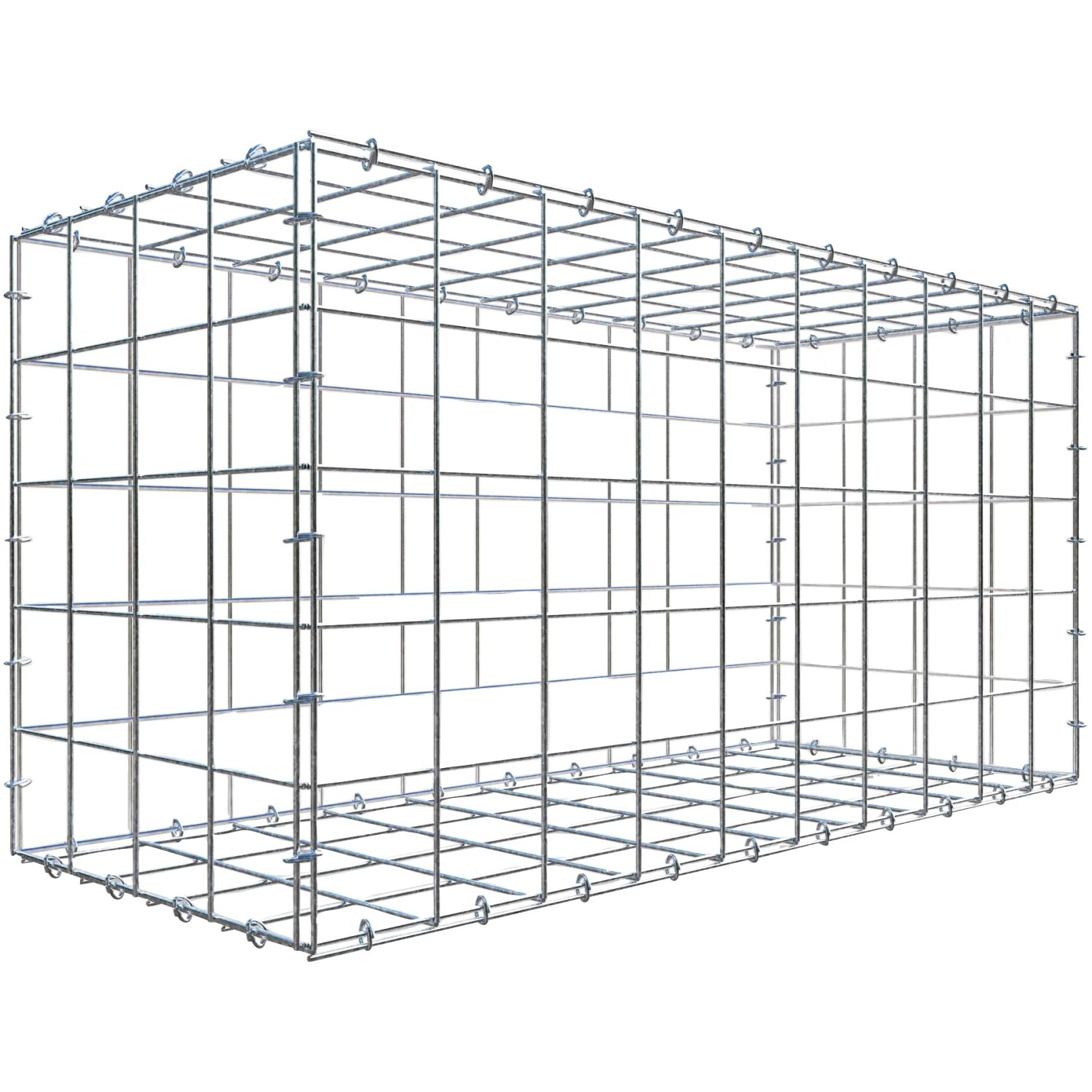Gabiona C-Ring-Gabione 50 x 100 x 40 cm Maschenw 10 x 10 cm