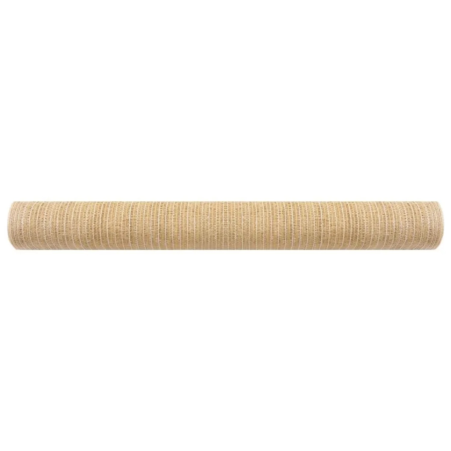 vidaXL Zaunblende Beige 2x25 m HDPE 75 g/m² 149438_3