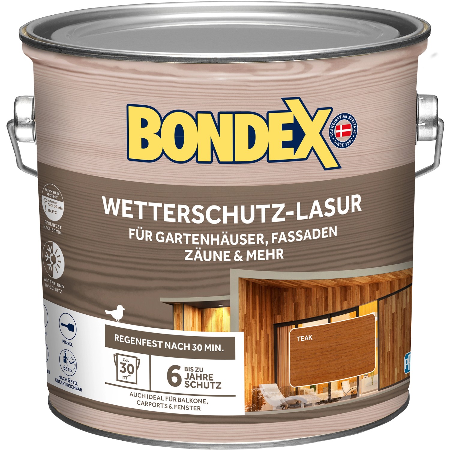 Thumbnail - Bondex Wetterschutz-Lasur Teak 2,5,