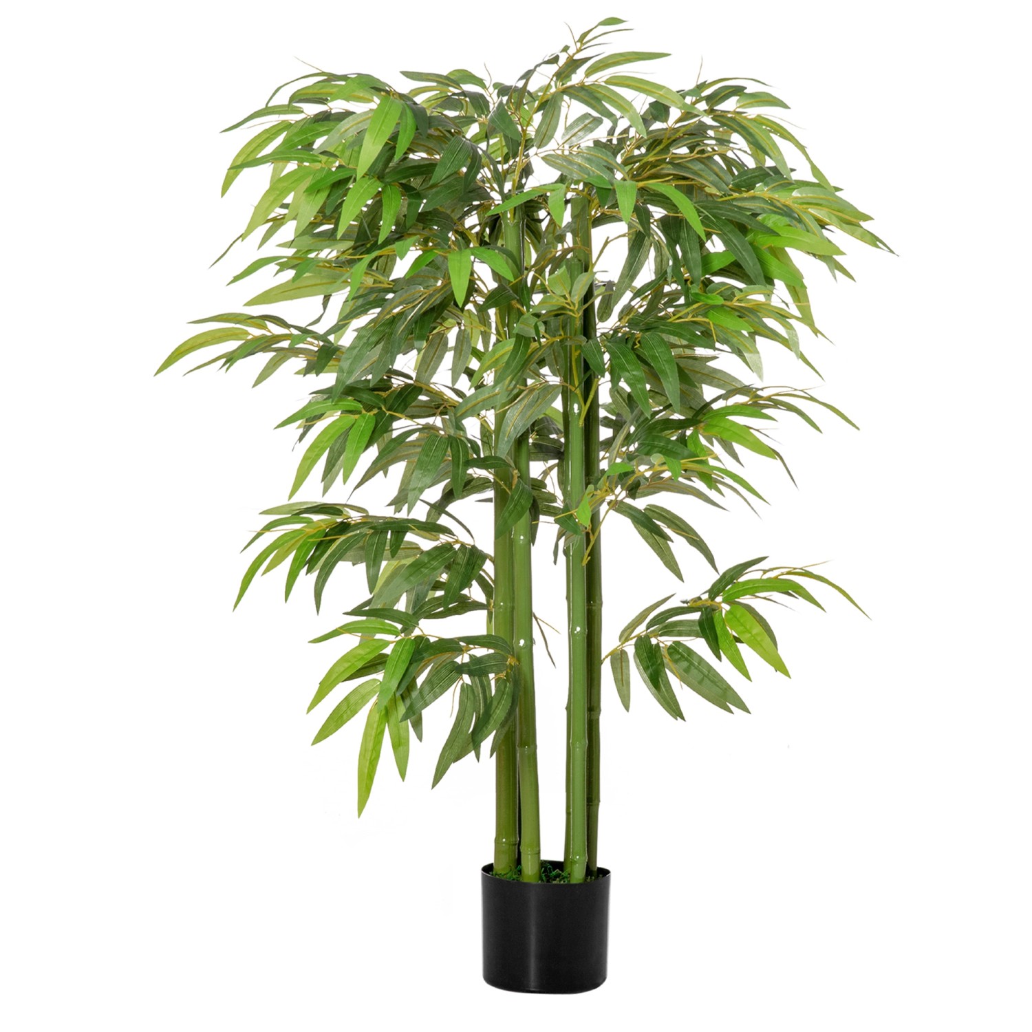 HOMCOM Künstliche Pflanze Seidentuch Kunststoff  17L x 17B x 140H cm