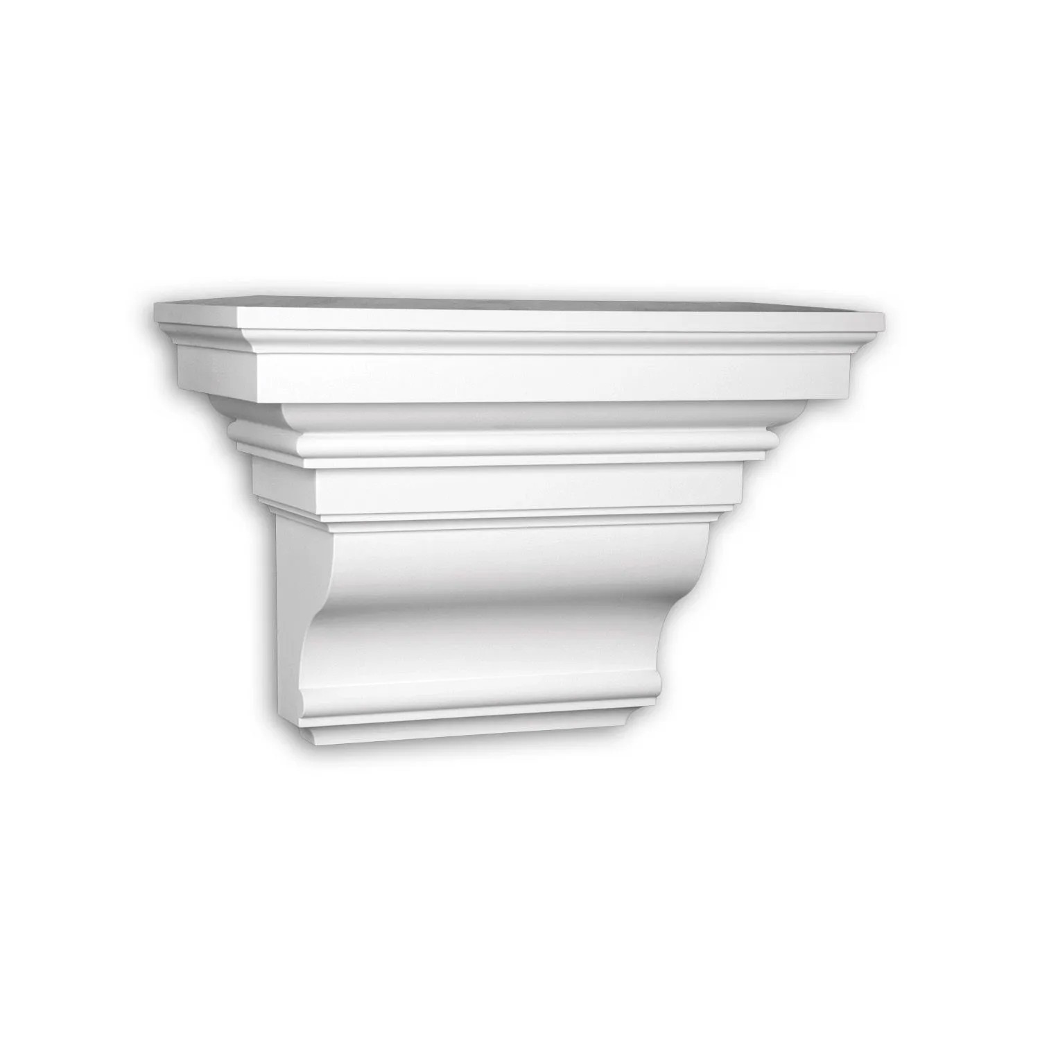 PROFHOME 483201 Konsole Außenstuck Zierelement Fassaden Element 39,2 cm x 19,6 cm x 27,7 cm Weiß