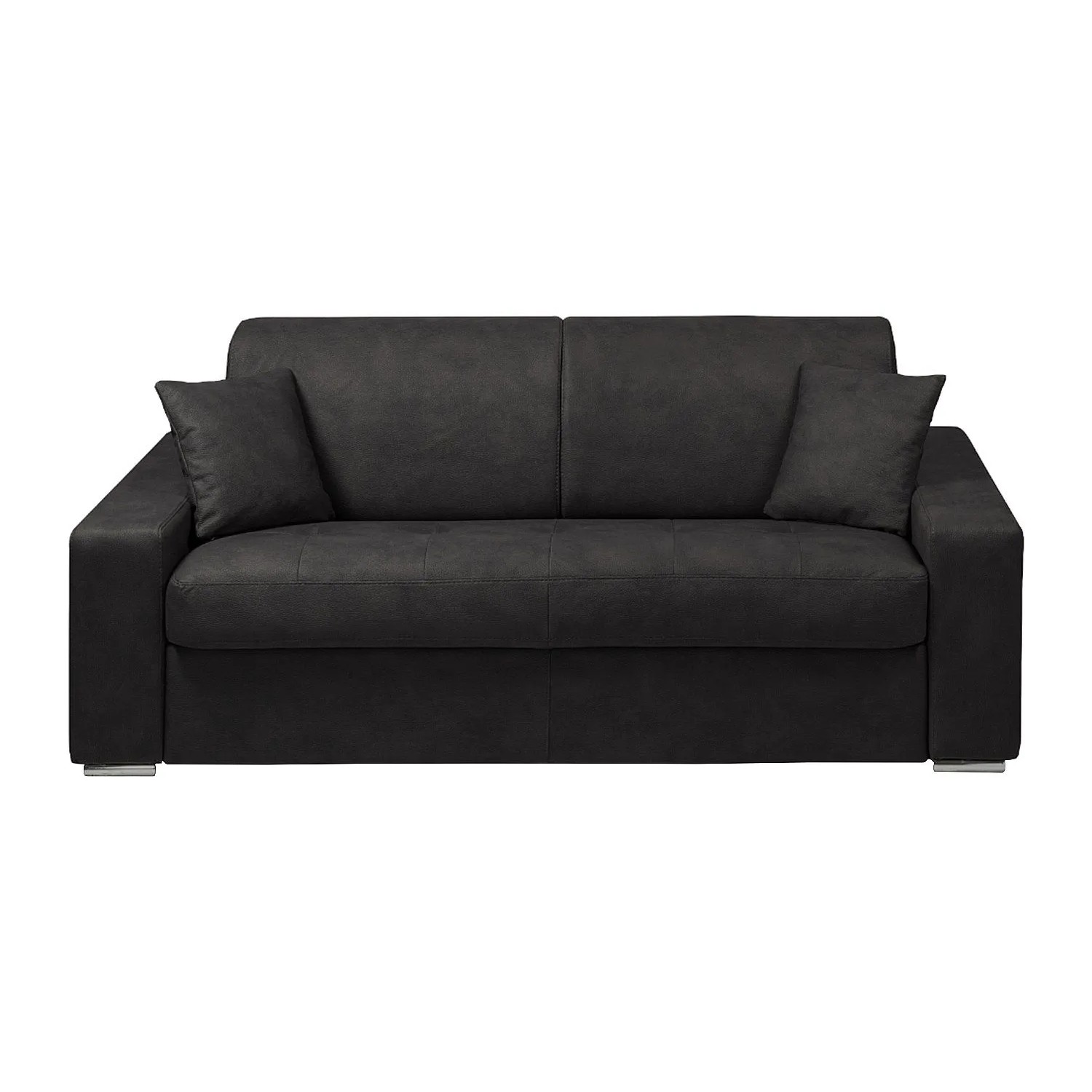 Vente-unique Schlafsofa Emir Anthrazitgrau 204 cm