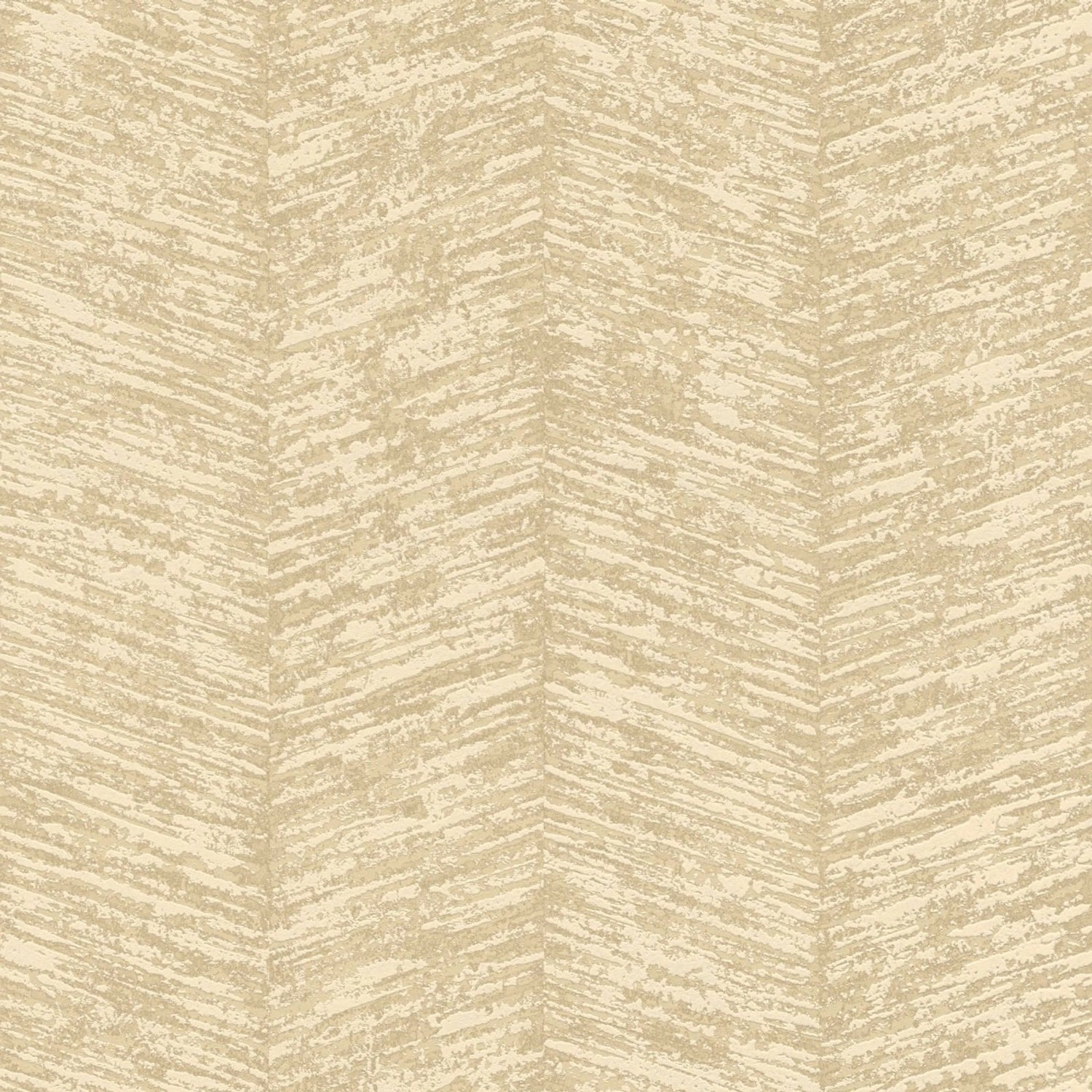 Bricoflor Französische Fischgrät Tapete Elegant Chevron Vlistapete in Creme Gold Vlies Mustertapete Ideal für Schlafzimmer