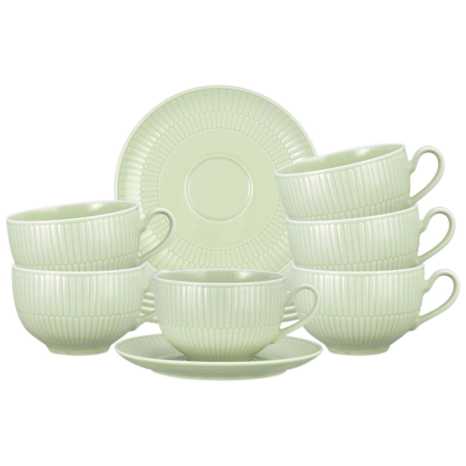 Seltmann Weiden Amina Milchkaffeetasse mit Untertasse 350 ml 6er Set Selado günstig online kaufen