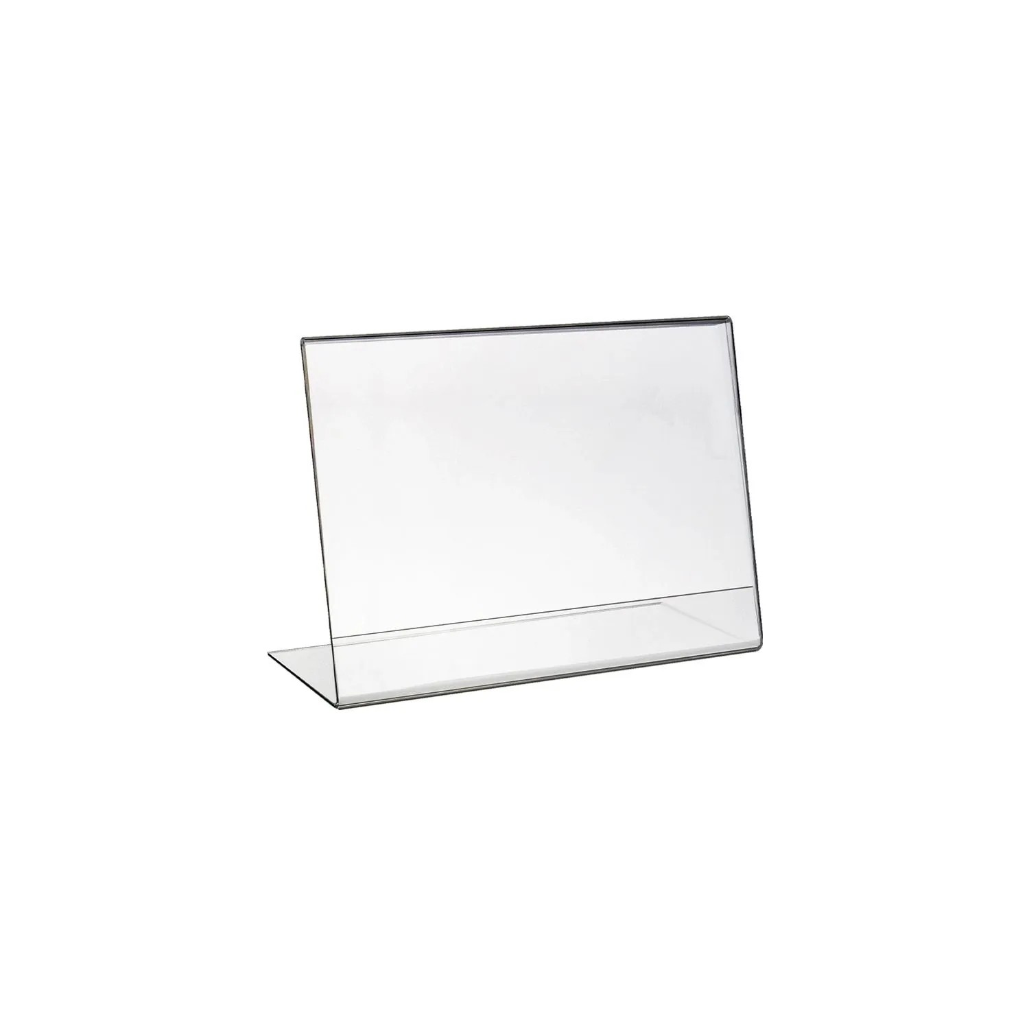 HMF 46931 Acryl Tischaufsteller Schräg DIN A6 Querformat Glasklar