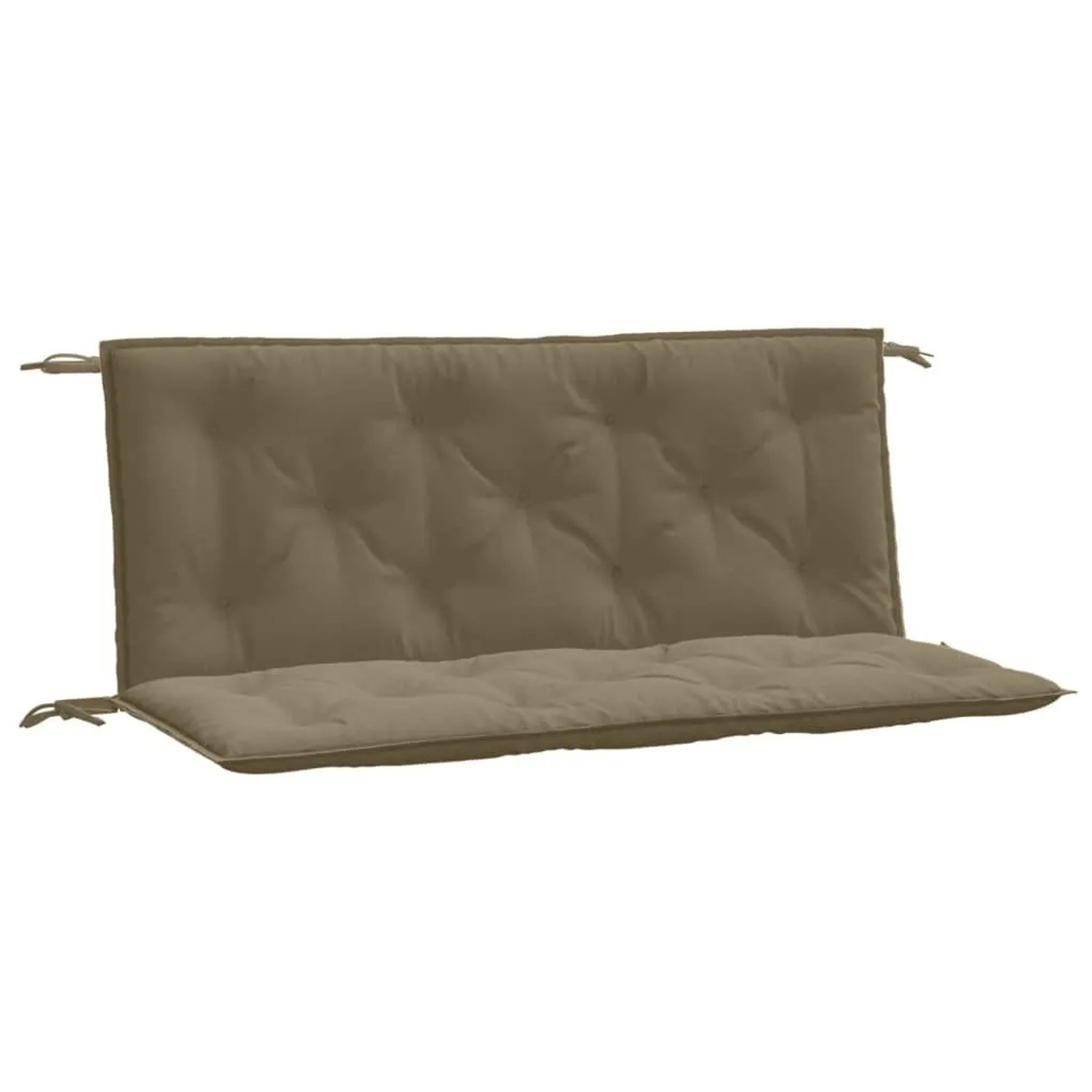 vidaXL Gartenbank-Auflagen 2 Stk Melange Taupe 120x50x7 cm Stoff 4002605 günstig online kaufen
