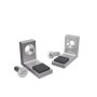 GroJa Stützwinkel-Set Ambiente Edelstahl für Zaunbau & Sichtschutz.