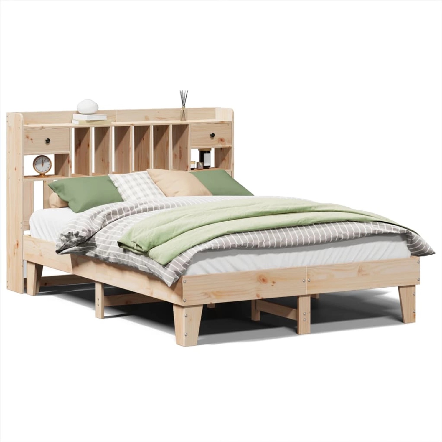 vidaXL Massivholzbett ohne Matratze 160x200 cm Kiefernholz 3308837 günstig online kaufen