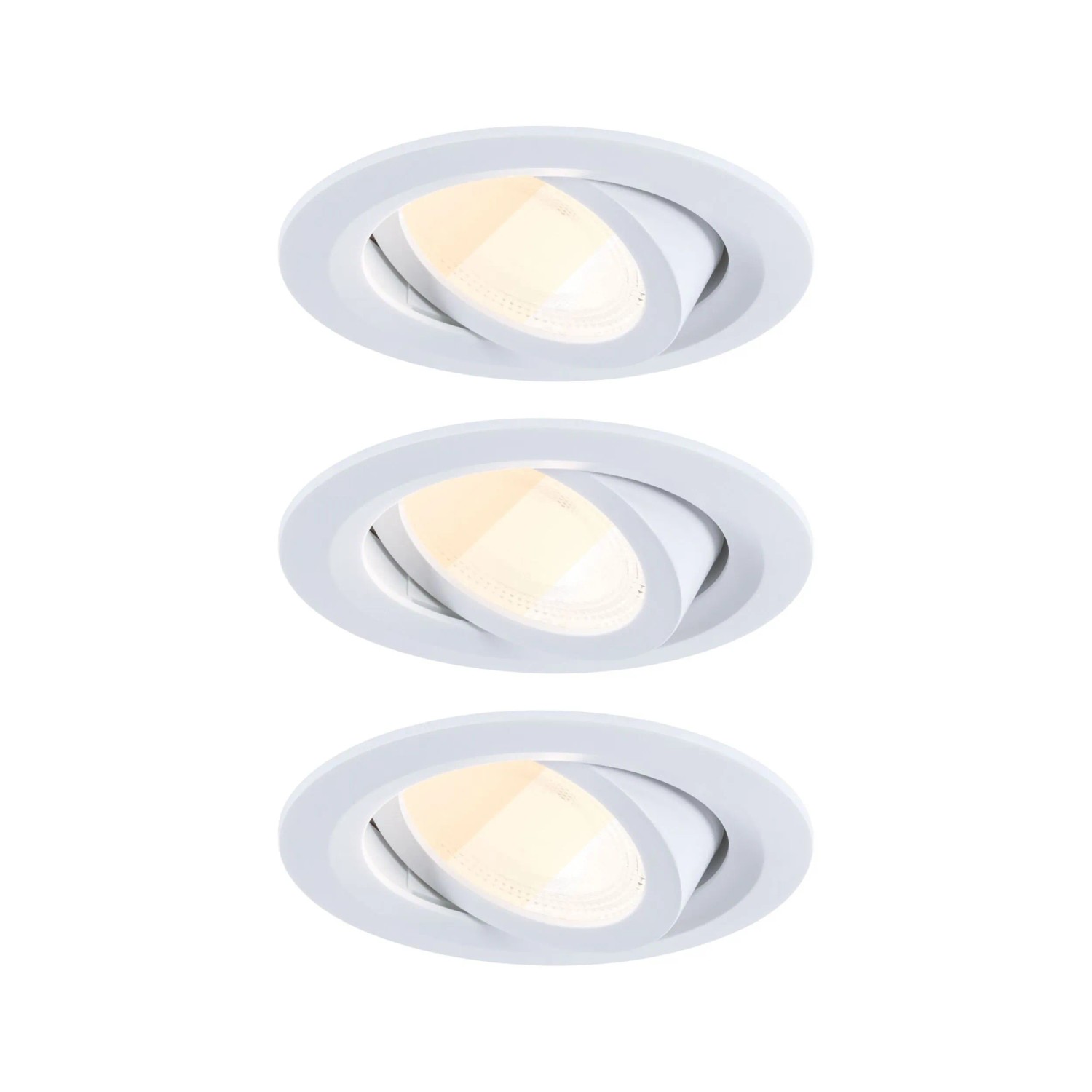 Paulmann Einbauleuchte EBL Fixed LED Weiß 3er Set 3x4,8W Ø 68 mm WhiteSelect