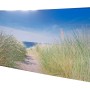 Garden Pleasure Seitenmarkise mit Nordseeküsten-Motiv, 300 cm breit, in Schwarz.