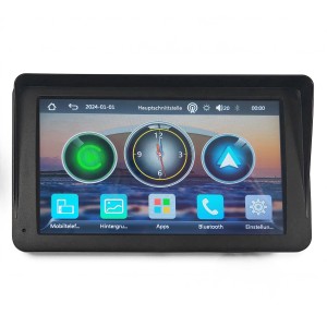 Technaxx TX-320 Wireless Display für Auto CarPlay & Android Auto mit 7-Zoll-Touchscreen.