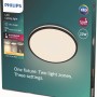 Verpackung der schwarzen Philips LED-Deckenleuchte Ozziet SceneSwitch mit 2300 lm.