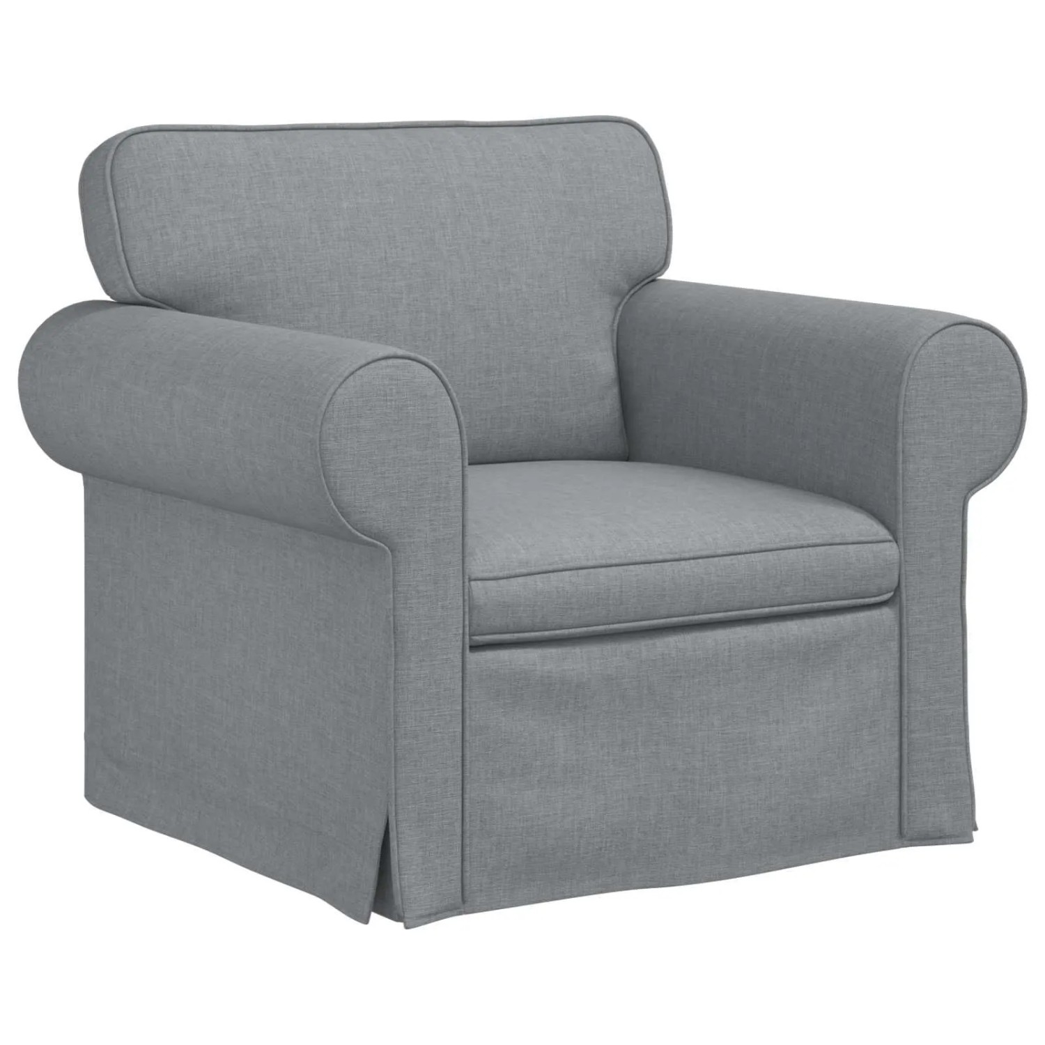vidaXL Sofa Hellgrau 215 x 82 x 80 cm Stoff 42024292