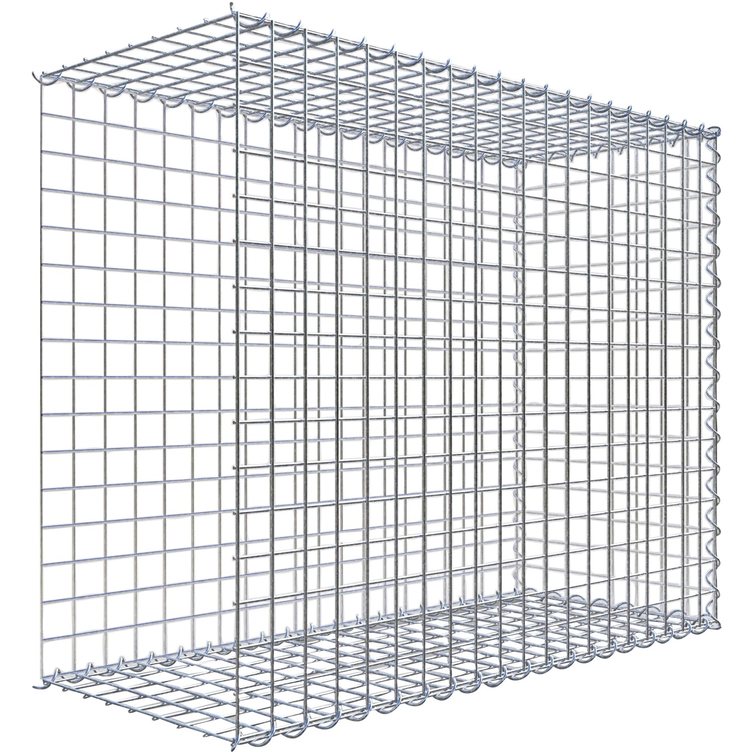 Gabiona Gabione-Anbaukorb Typ 2 80 x 100 x 40 cm Maschenw 5 x 5 cm