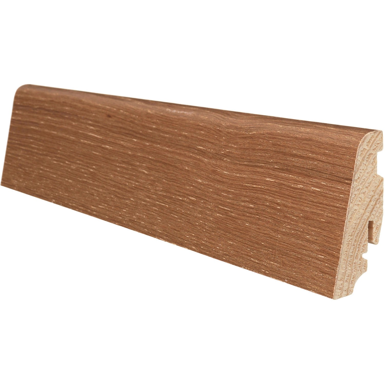 Sockelleiste Bernsteineiche versiegelt 58 mm x 19 mm x Länge 2200 mm