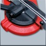 Detailaufnahme: Einhell GC-CS 85 E Sägekettenschärfgerät mit roter Winkelskala.