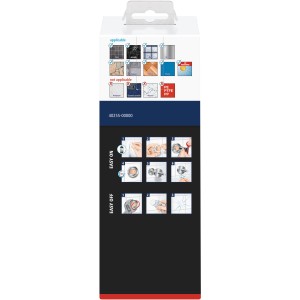 Verpackung des Tesa Hukk Seifenspenders verchromt mit Montageanleitung.