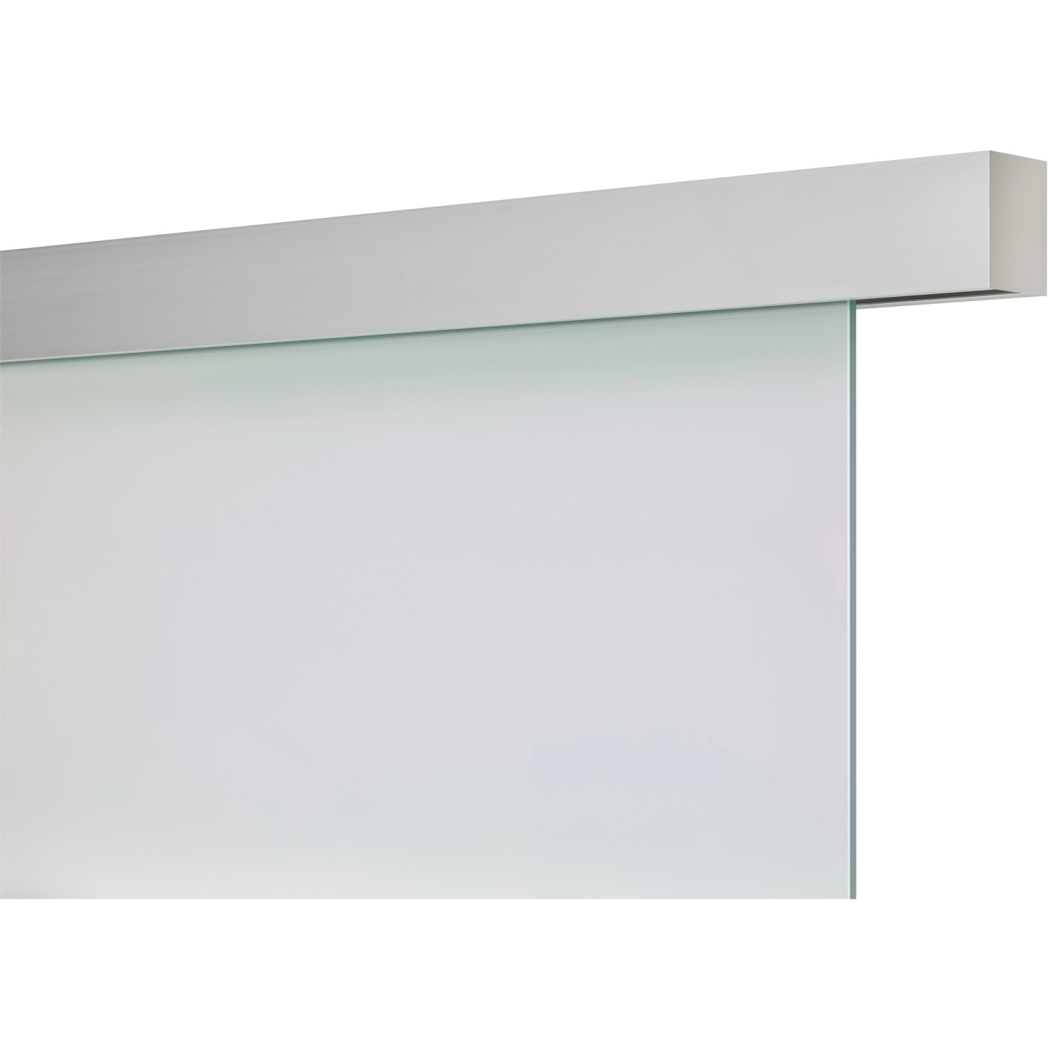 Image of Schienen-Set Smartline Aluminium Silber Optik für Glas 1-flg. 2000 mm