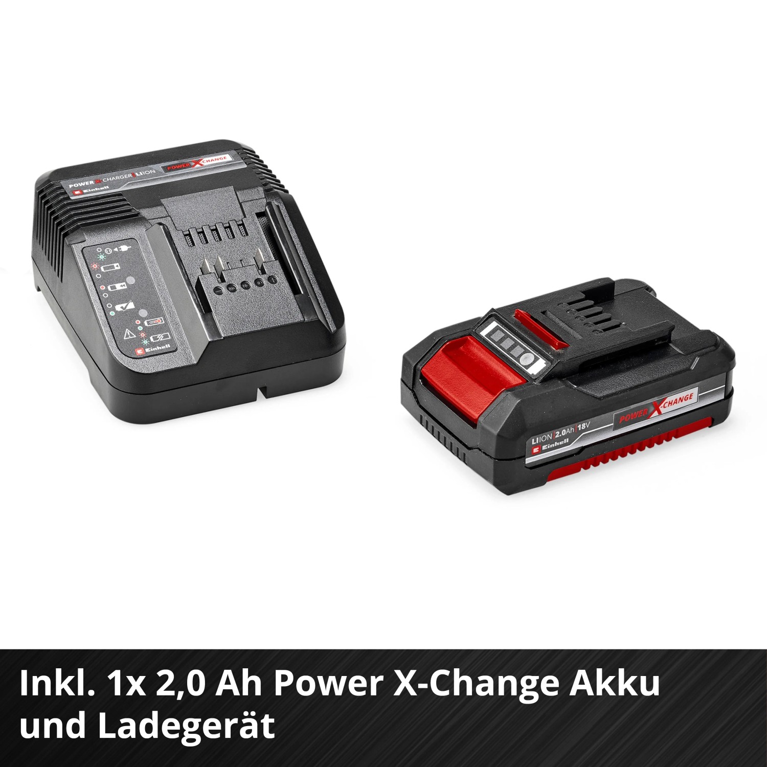 Einhell Power X-Change Akku und Ladegerät für Laubbläser