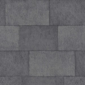 Dunkelgraue Bricoflor Vliestapete in Steinoptik für Wohnzimmer und Küche.
