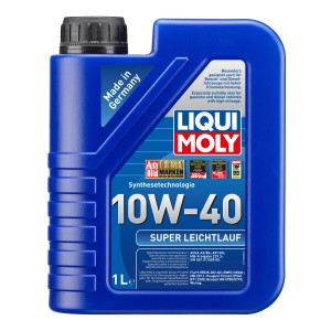 Liqui Moly Super Leichtlauf 10W-40 Motoröl, 1 Liter Gebinde.