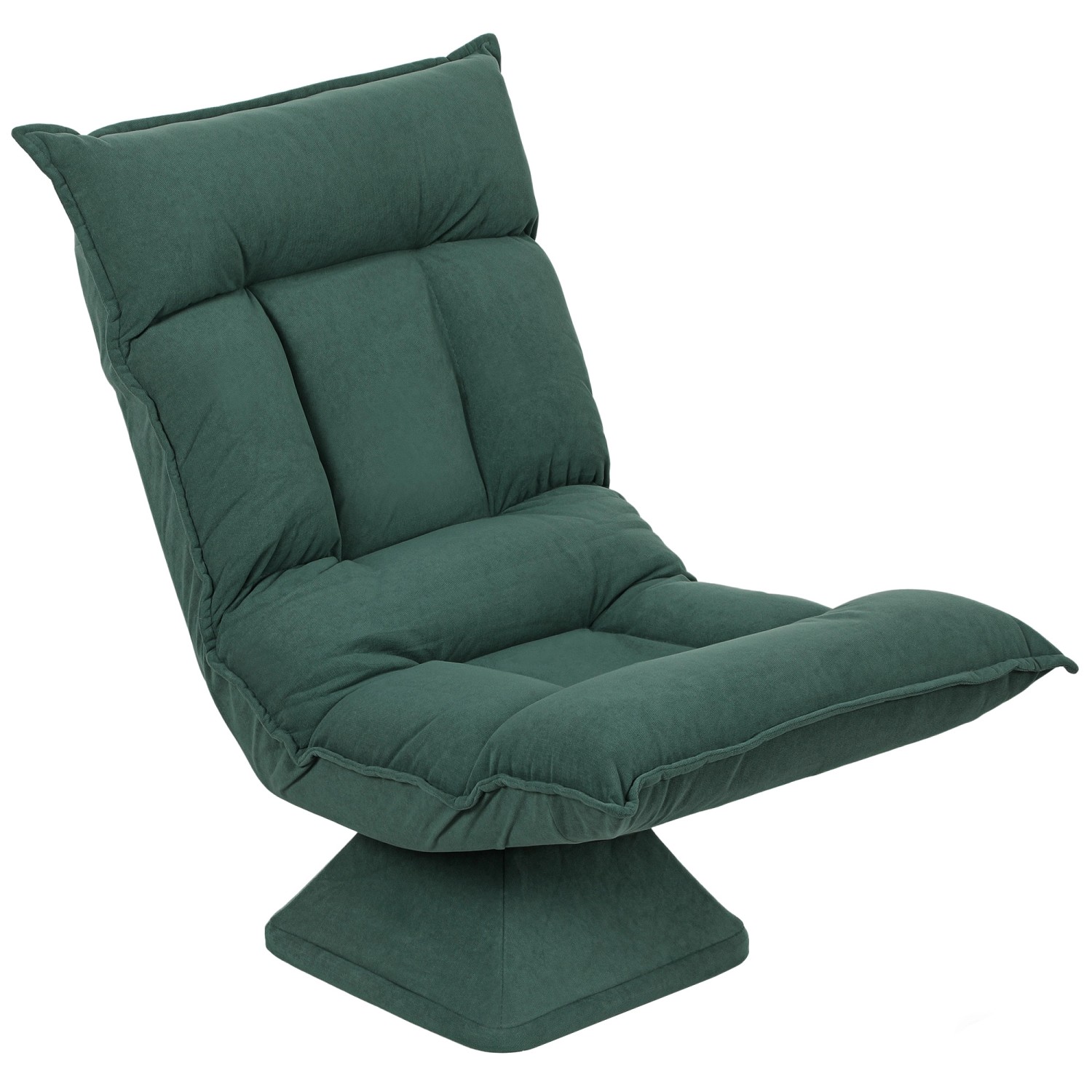 HOMCOM Bodenstuhl 360° Drehbar Bodensessel mit 5-Fach 70L x 62B x 95H cm