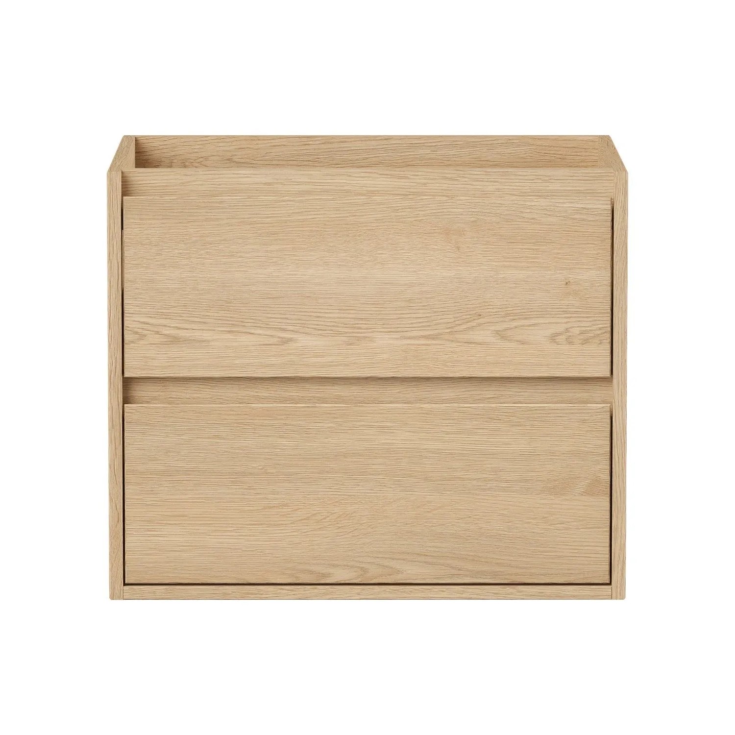 Vente-unique Waschbeckenunterschrank Milipam Naturfarben Hell 60 cm