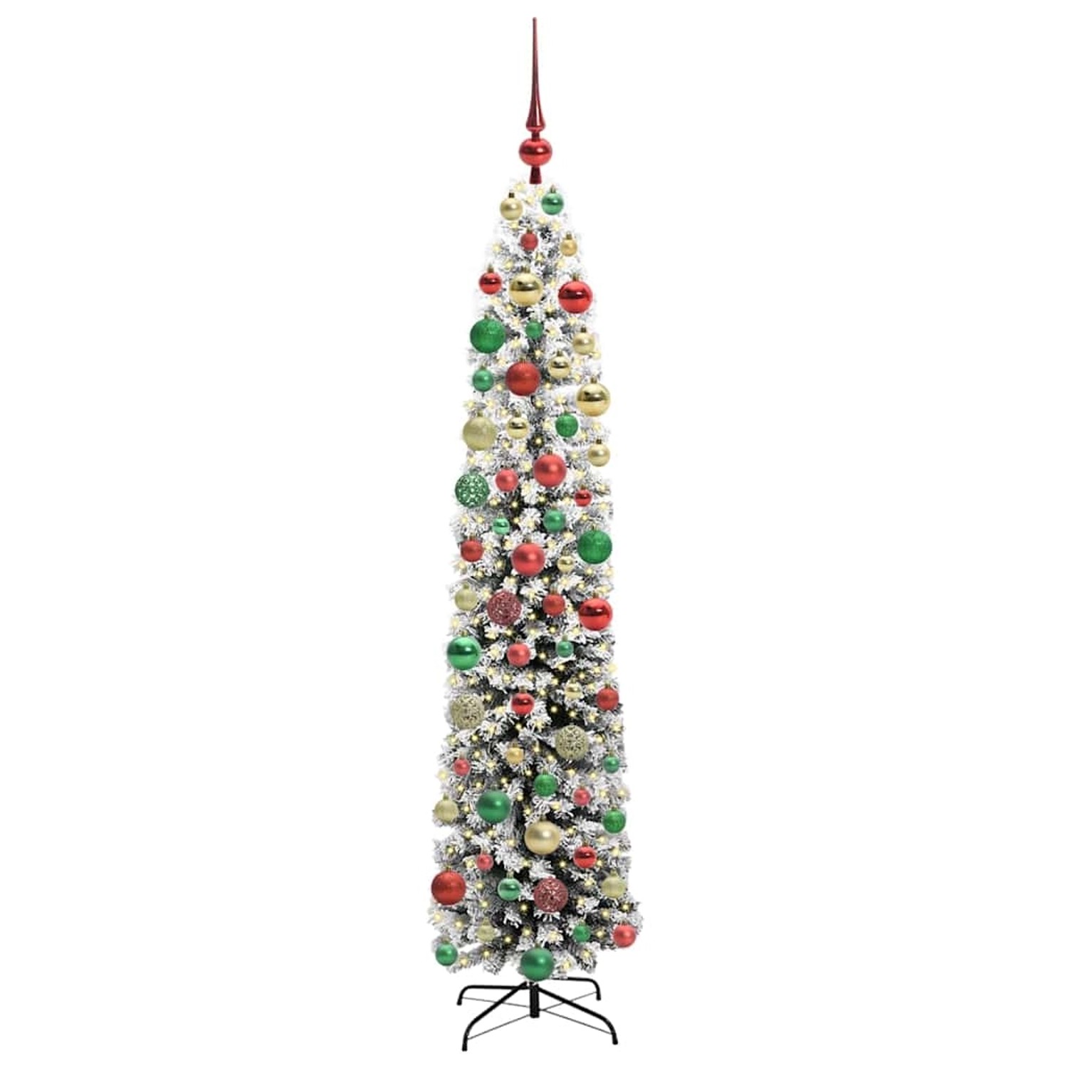 vidaXL Künstlicher Weihnachtsbaum mit 300 LEDs mit Ständer Grün 180 cm 3395026