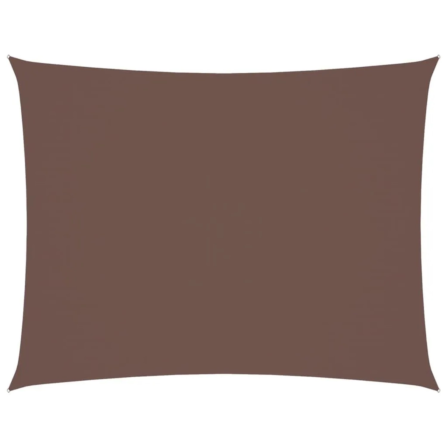 Furnicato Sonnensegel Oxford-gewebe Rechteckig 6x7 M Braun