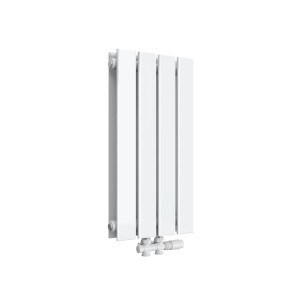 Emke Heizkörper 60x30cm 327W Weiß Flach Heizkörper Doppellagig Paneelheizkörper Vertikal Mittelanschluss