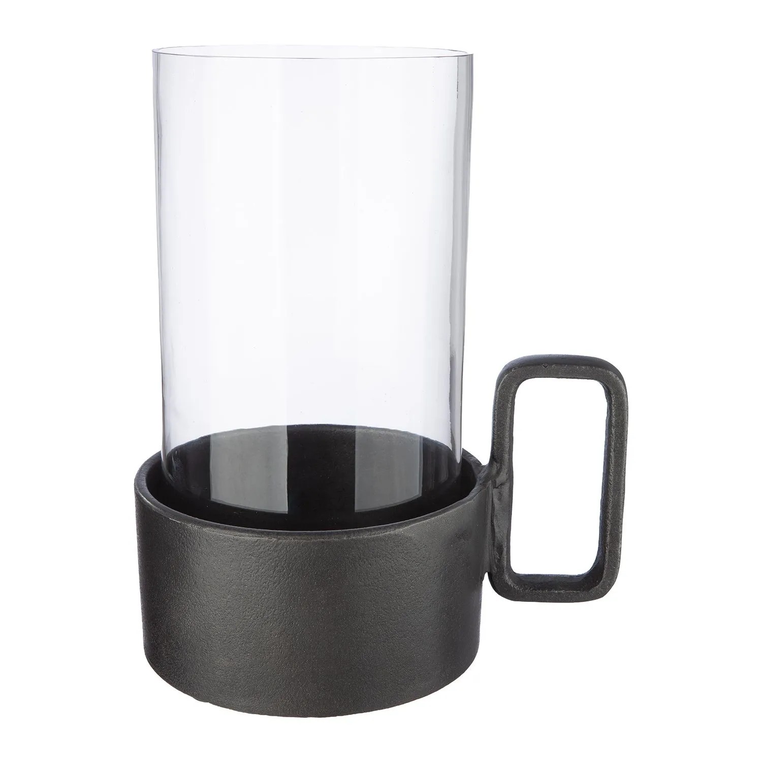 Gilde Windlicht Antigua Grau 22 cm x 18 cm