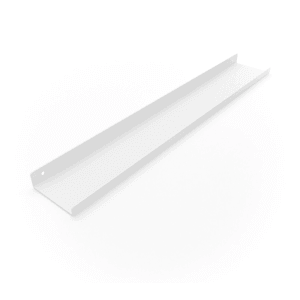 Weiße HEVVA Regalleiste MARSEILLE, 60 cm, aus Metall für Wandregale.