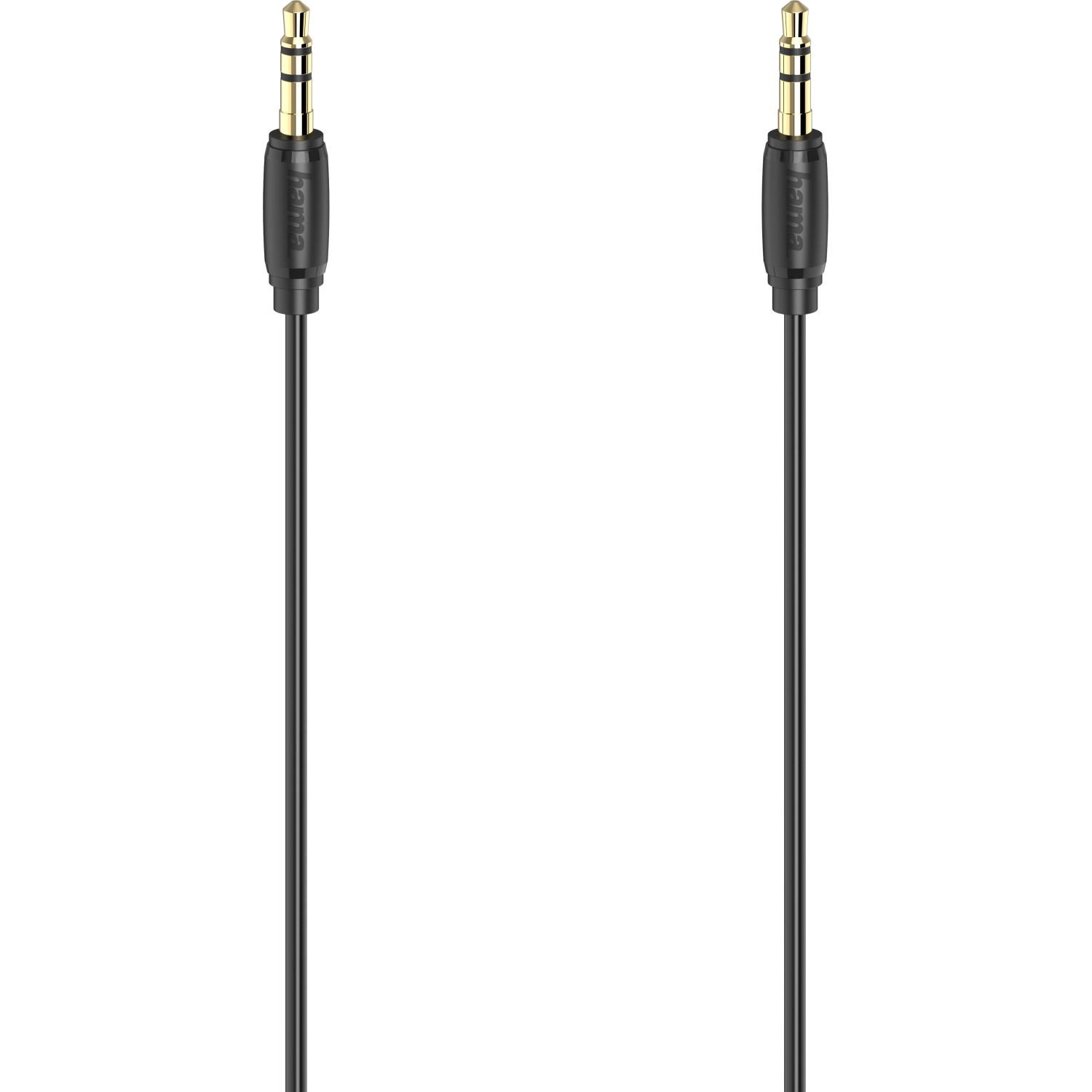 Hama Audio-Kabel 3,5 mm-Klinken-Stecker/Stecker Stereo Ultradünn Schwarz 1,5 m