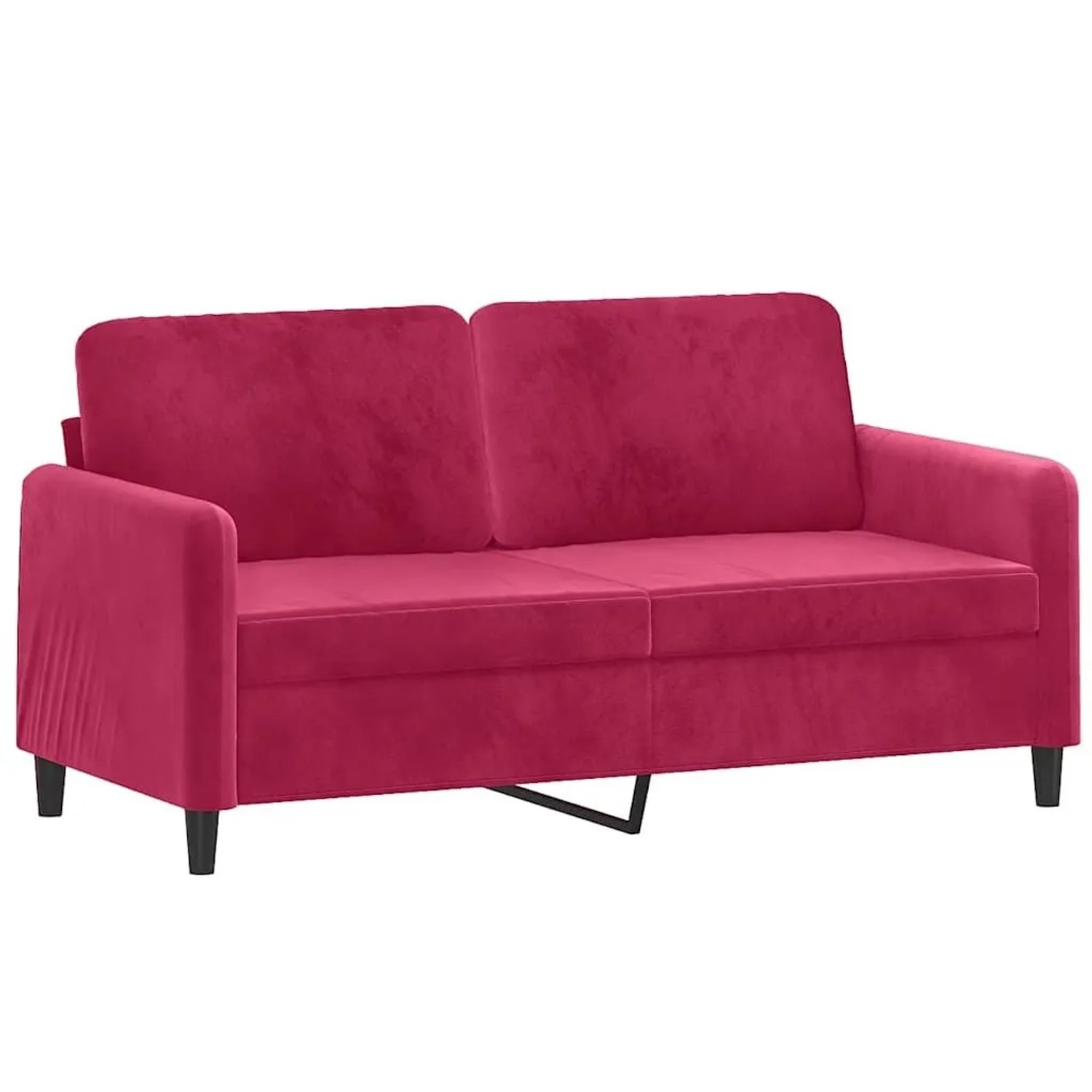vidaXL 2-Sitzer-Sofa Weinrot 140 cm Samt 359446 günstig online kaufen