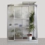 Vitavia Anlehn-Gewächshaus Ida 900 mit Alu-Rahmen und Pflanzen. Ideal für Balkon und Terrasse.