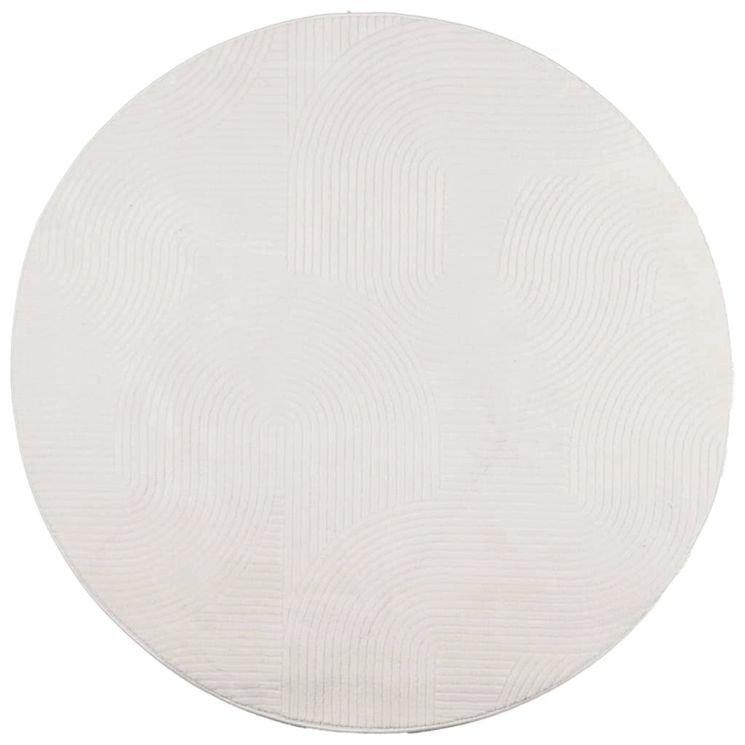 vidaXL Teppich Iza Kurzflor Skandinavischer Look Creme  80 Cm 1946961 günstig online kaufen